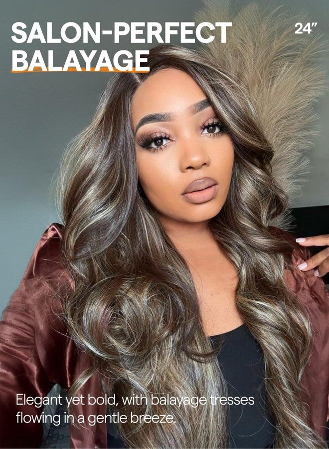 GORGIUS Glueless Loose Wave Lace Front Wig Blonde Long Synthetic Wig - Image 2